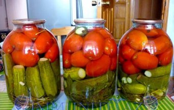 Qışa tədarük – Bolqarsayağı pomidor-xiyar turşusu