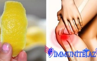 Limon vasitəsilə diz ağrılarından necə xilas olmaq olar?